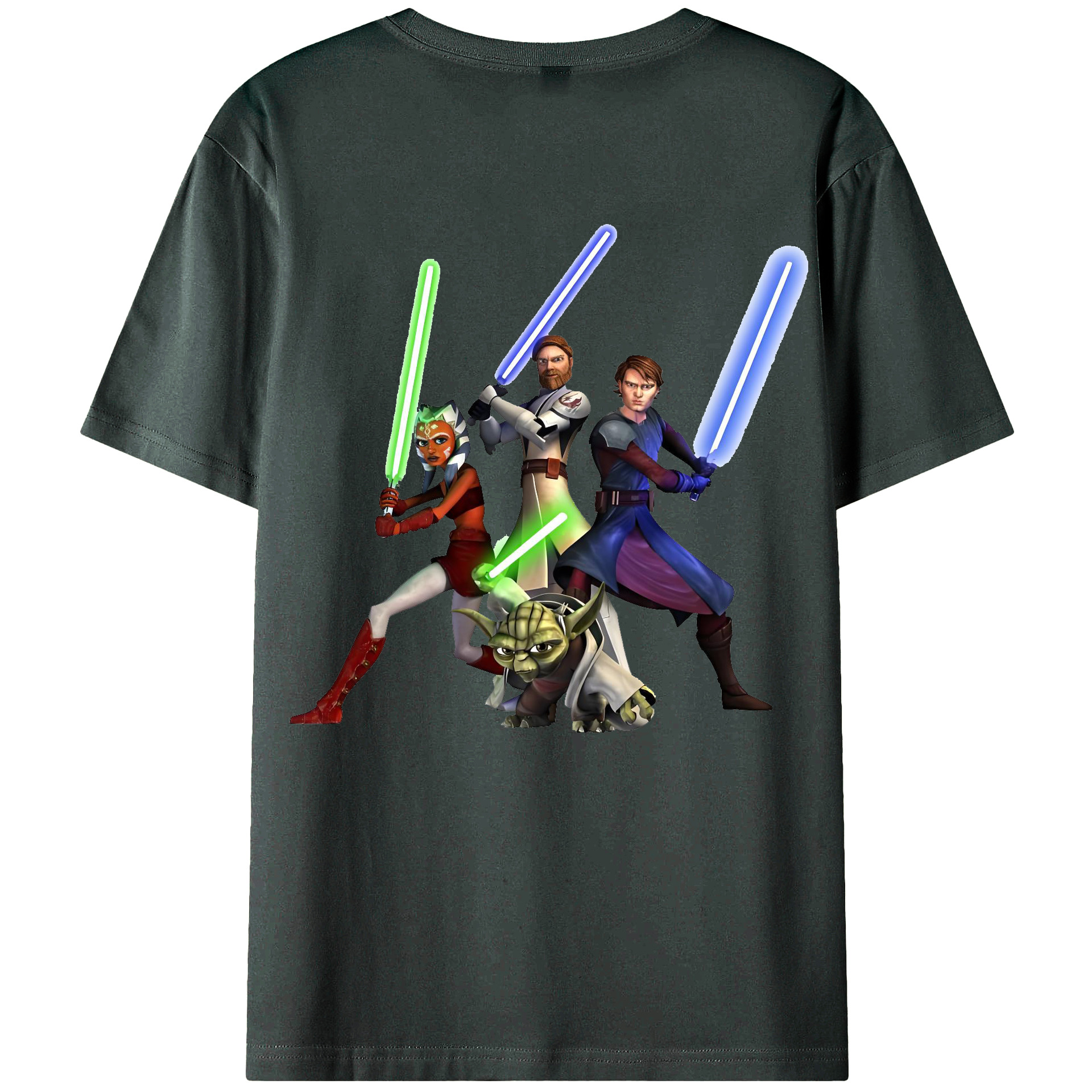 （画像用） スター・ウォーズ Star Wars 綿100％ メンズ半袖Tシャツ（バックプリント） 通気性